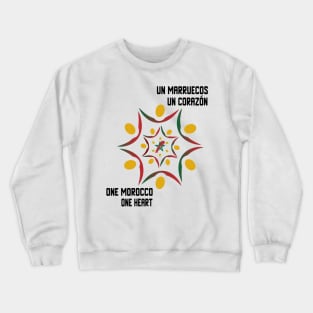 Proud Morocco Flag Gift Moroccan Lovers For Men's Women's Crewneck Sweatshirt